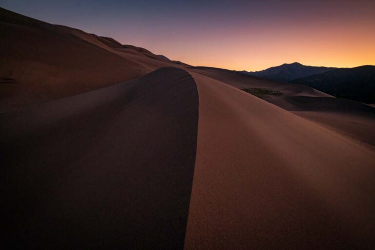 Colorado Great Sand Dunes National Park at sunrise